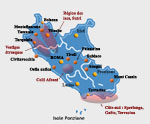 carte touristique des environs de Rome