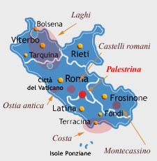 carte du latium