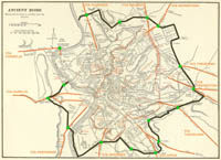cartina roma antica : monumenti