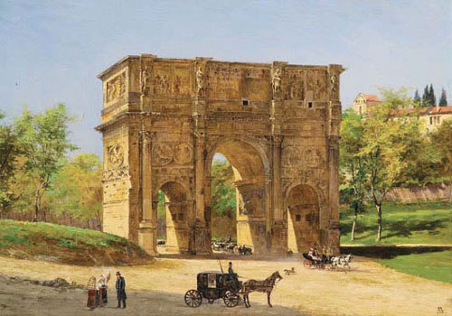 Antonietta Brandeis,L'arc de Constantin (1878-1893, date indéterminée)