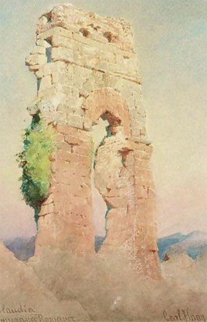Carl Haag,La Via Appia (1856)