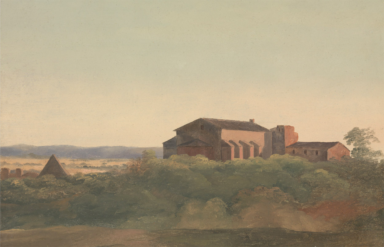 Charles Lock Eastlake,Sainte sabine et pyramide de Cestius (1815-1825, date indéterminée)