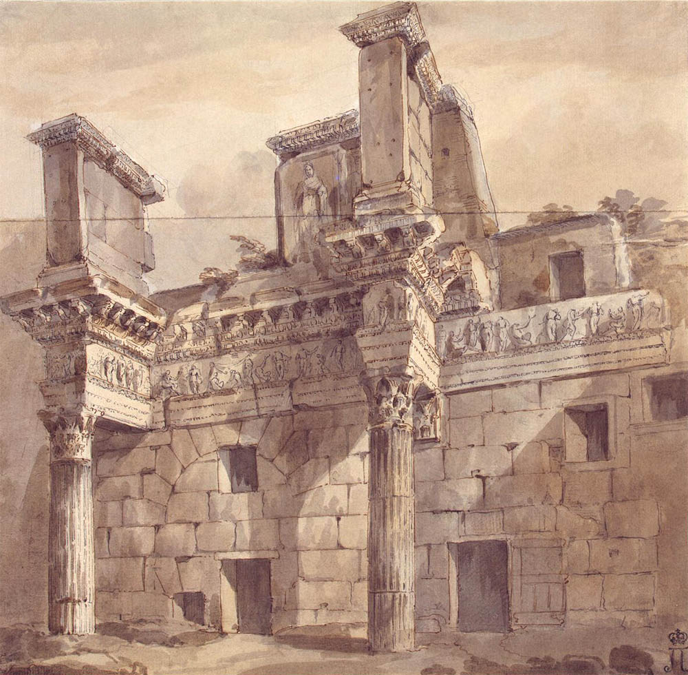 Charles-Louis Clérisseau,Forum de Nerva (1740-1760, date indéterminée)