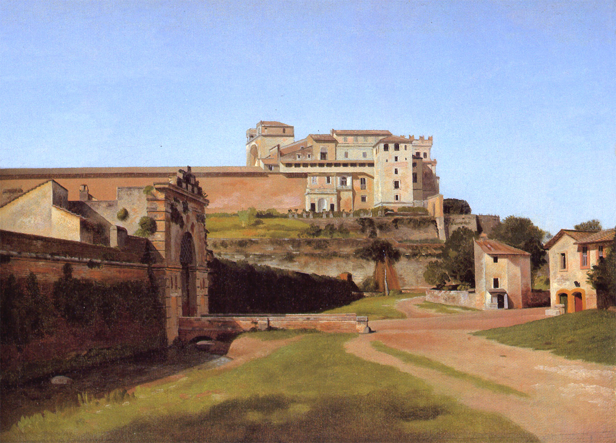 Christoffer Wilhelm Eckersberg,Porta Angelica et la Vatican (1813)