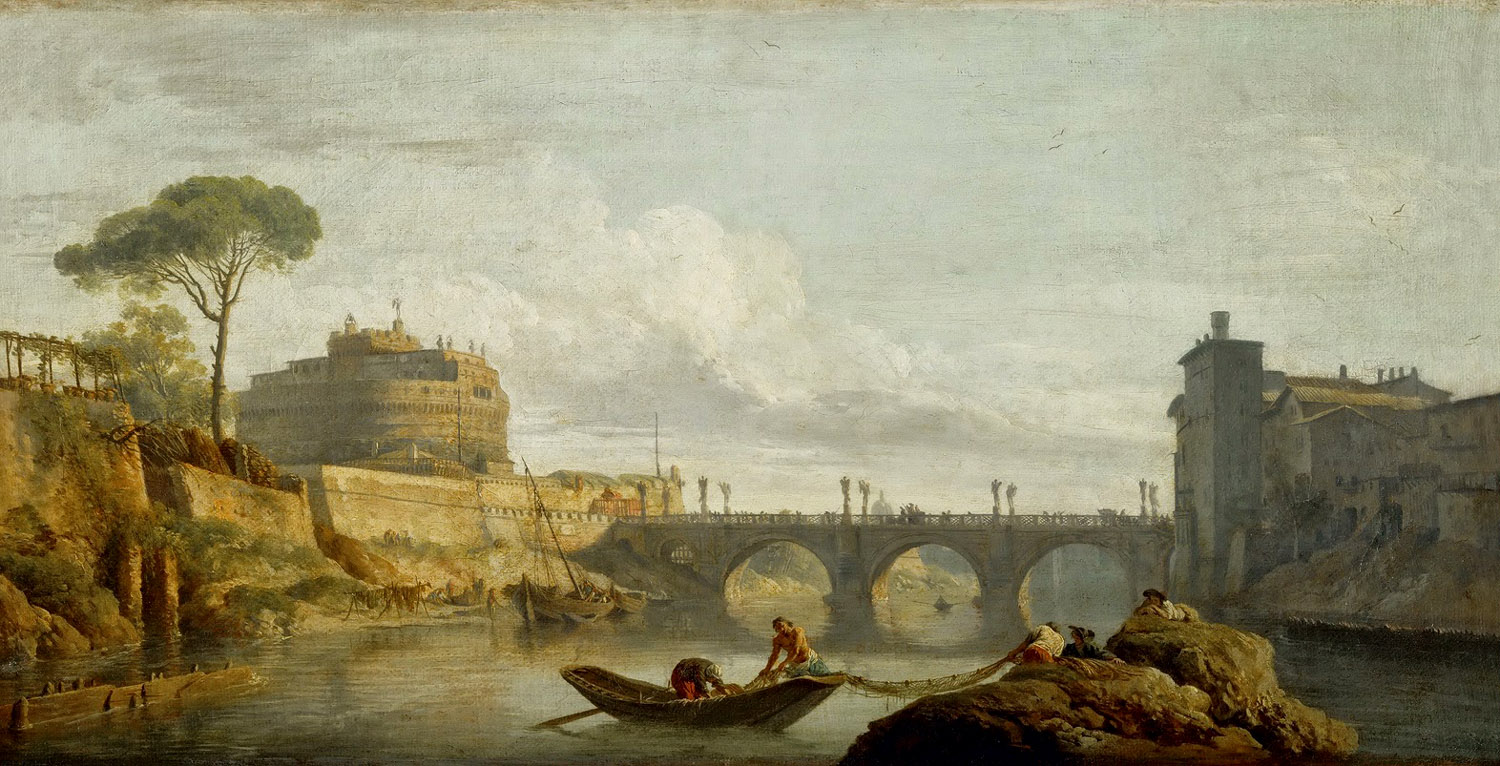 Claude Joseph Vernet,Pont et Chateau Saint-Ange (?, avant 1789, date indéterminée)