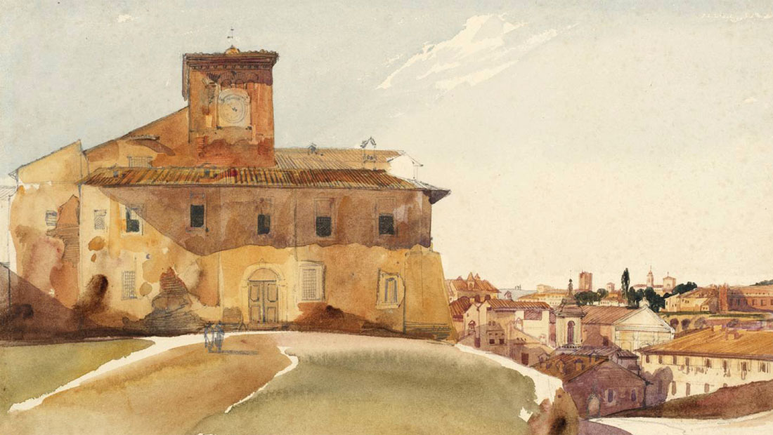 Edward Lear,Eglise des quatres saints couronnés (?, avant 1888, date indéterminée)