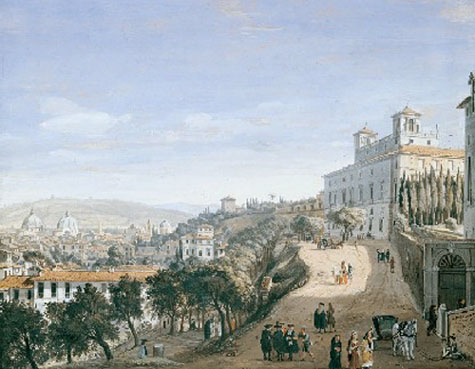 Gaspar Van Wittel,Promenade de la Villa Médicis (1683)