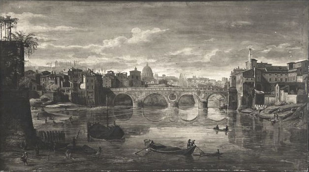 Gaspar Van Wittel,Pont Sisto (?, avant 1736, date indéterminée)