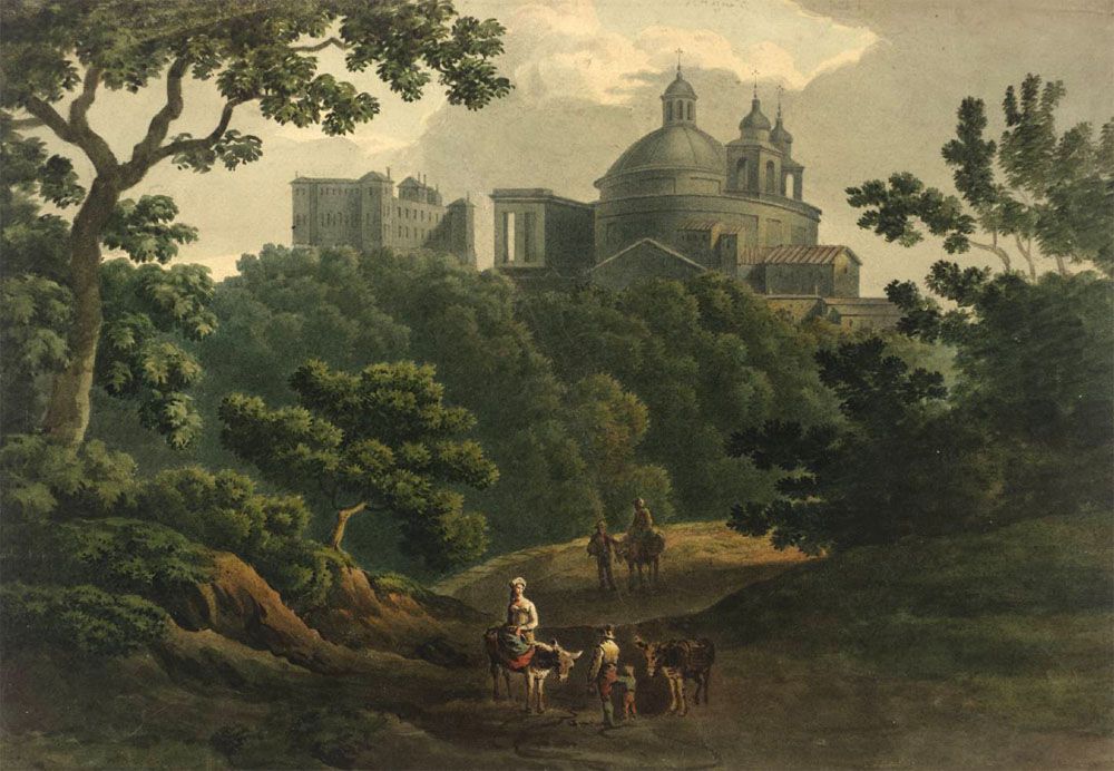 John Warwick Smith,Palazzo Chigi à Ariccia (?, avant 1831, date indéterminée)