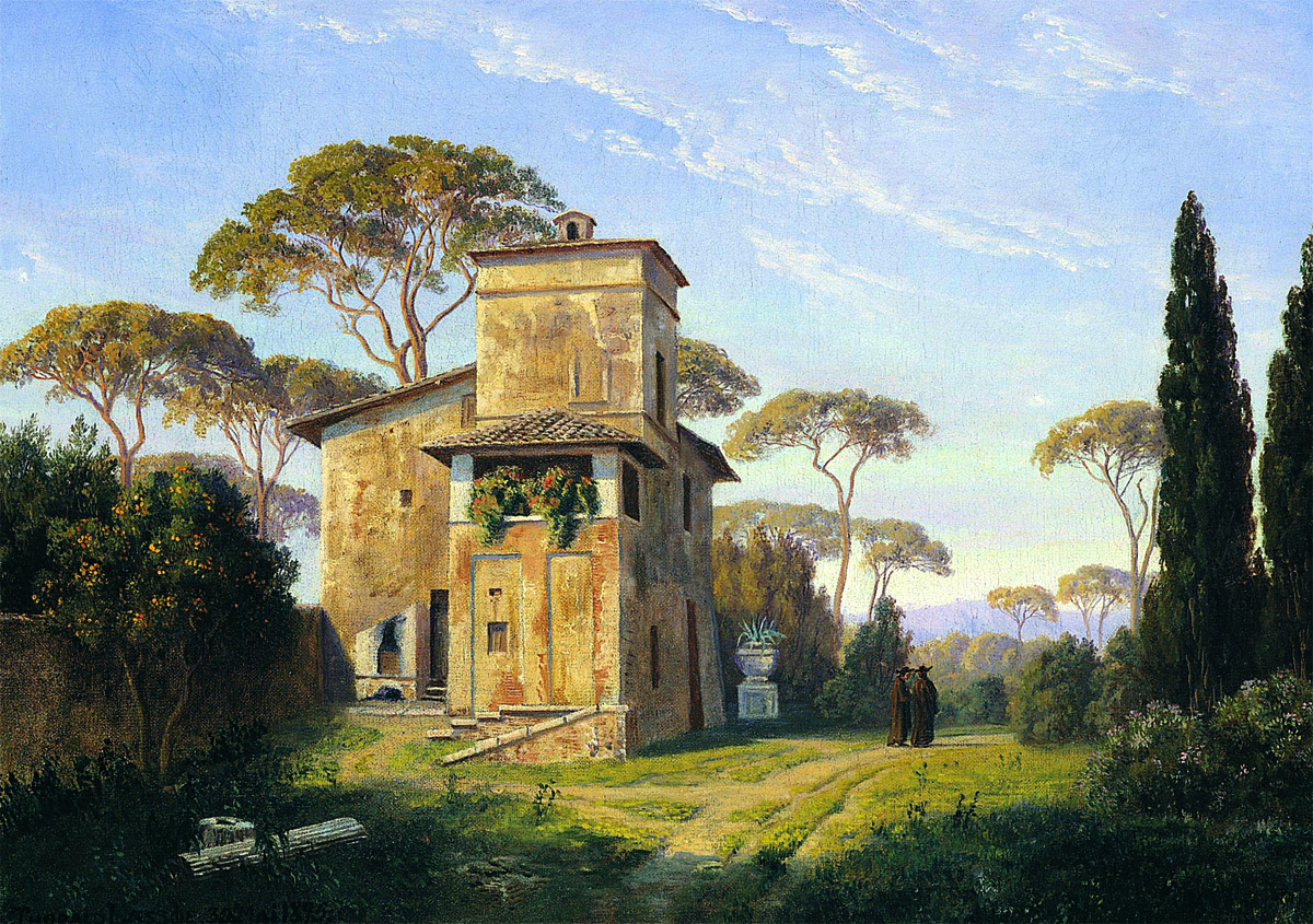 Thorald Læssøe,Casa Cenci à la Villa Borghese (?, avant 1878, date indéterminée)