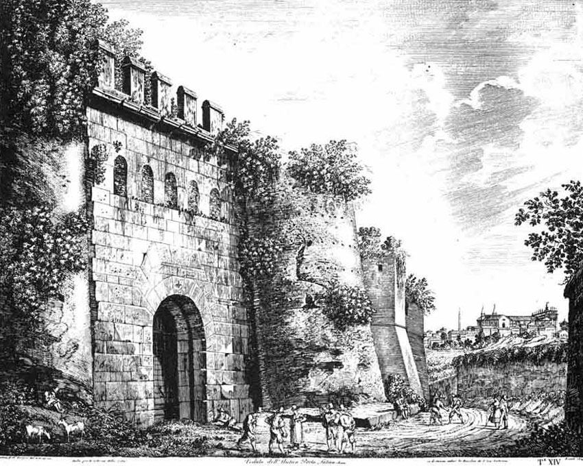 Luigi Rossini,Porta Latina (1850)