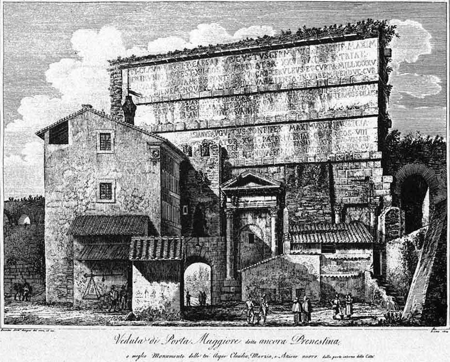 Luigi Rossini,Porta Maggiore (1850)