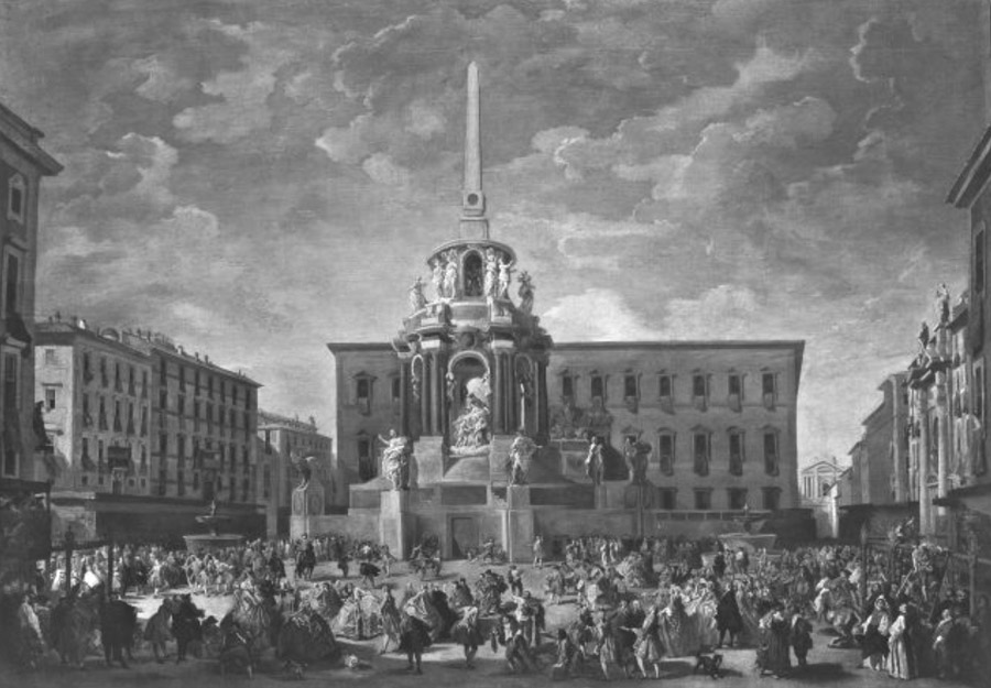 Giovanni Paolo Pannini,Fête Place Farnese (?, avant 1765, date indéterminée)