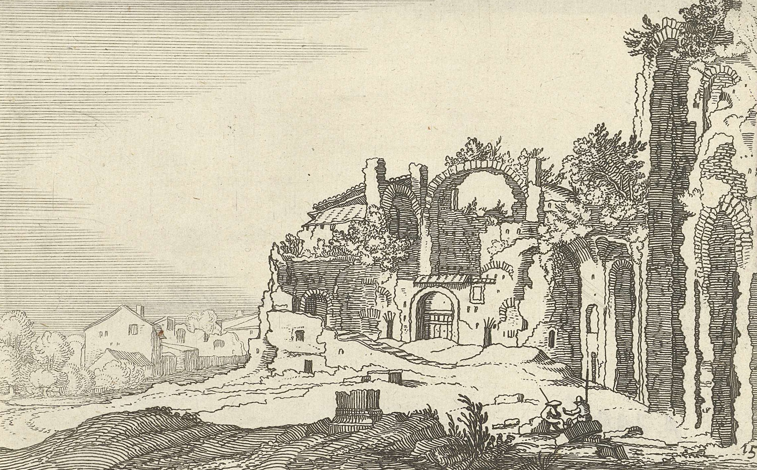 Willem van Nieulandt,Thermes de Dioclétien (1618)