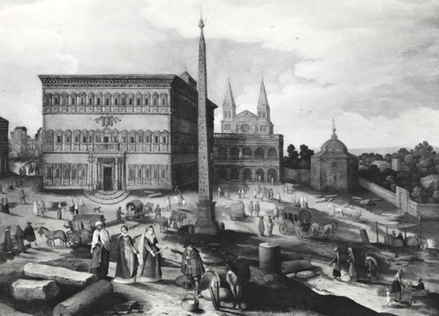 Willem van Nieulandt,Vue de Rome avec la Place Saint-Jean du Latran (?, avant 1635, date indéterminée)