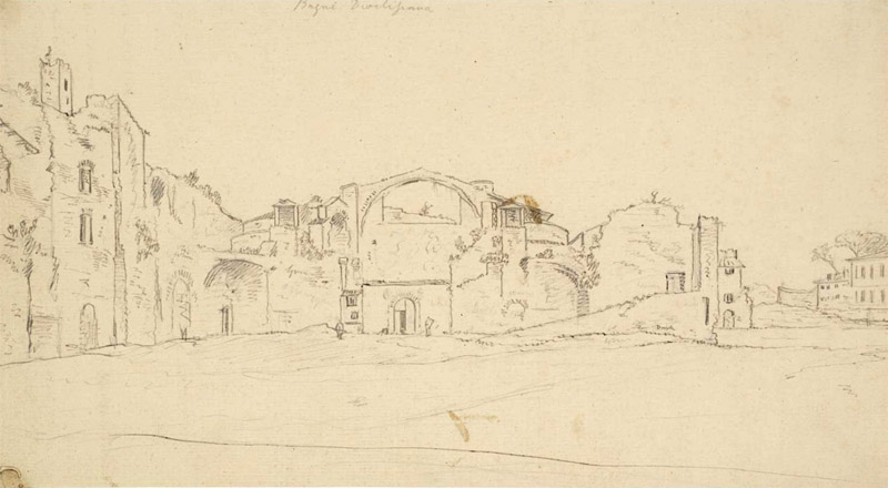 William Marlow,Thermes de Dioclétien (?, avant 1813, date indéterminée)