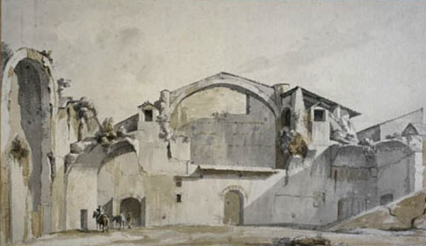 William Pars,Thermes de Dioclétien (environ 1780)