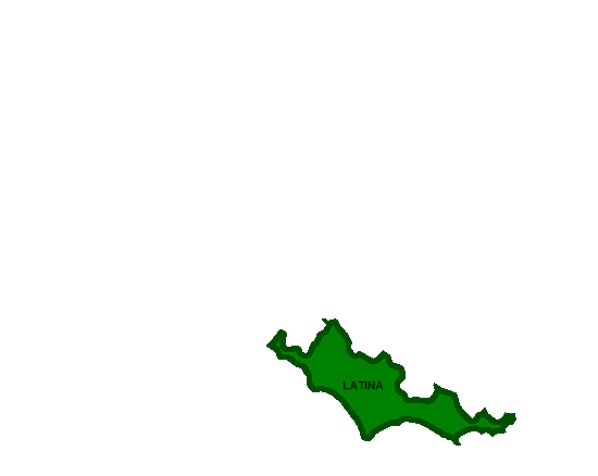 Mappa del Lazio, province