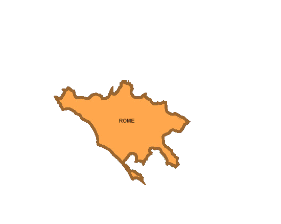 Mappa del Lazio, province