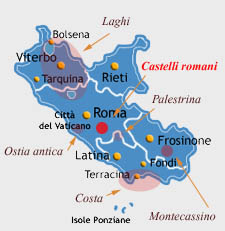 cartina lazio