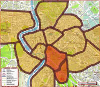 districts of rome - map