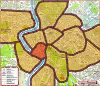 districts of rome - map