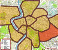 districts of rome - map