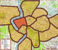 districts of rome - map