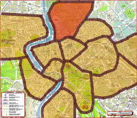 districts of rome - map