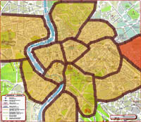 districts of rome - map