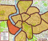 districts of rome - map