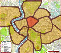 districts of rome - map