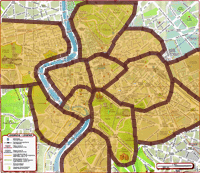 districts of rome - map