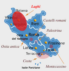 lazio map