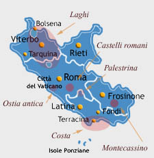 map lazio