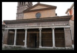 Façade et porche, église san giorgio in velabro