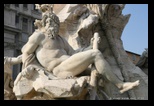 fontaine des quatre fleuves - le gange - piazza navona