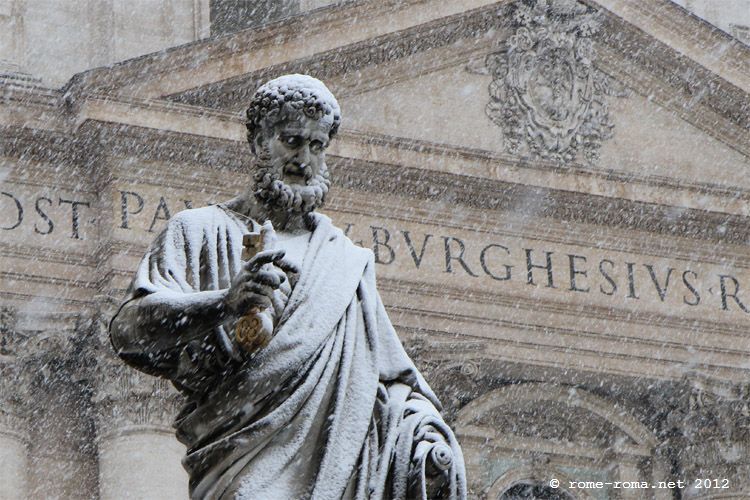 Rome sous la neige