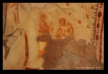 La plus ancienne image de la virge à l'enfant connue,catacombes de Priscilla 