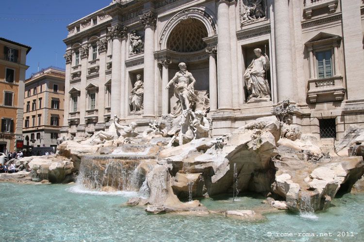 Costruzione della fontana di Trevi