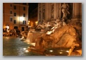 trevi fountain by night