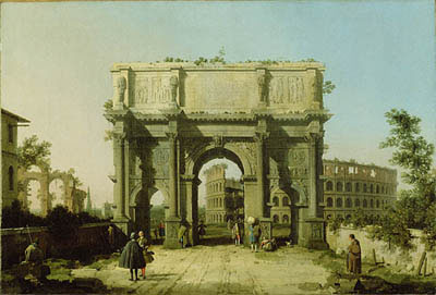 canaletto - arc de constantin
