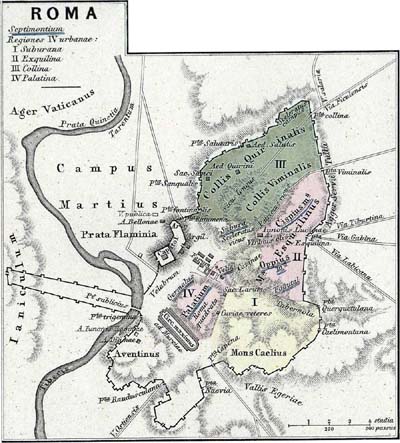 carte rome antique - république