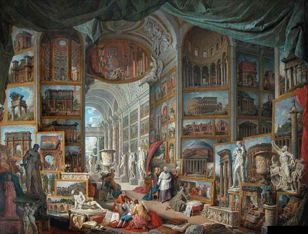 pannini - gallerie des vues de la rome antique