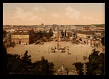 place du peuple à Rome, 1880