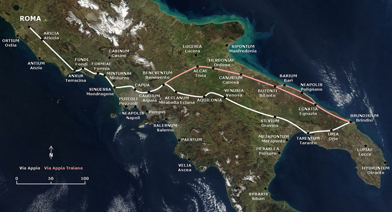 Construction et histoire de la Voie Appienne