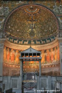 Apse, mosaic and fresco, Saint-Clement Basilica, Rome