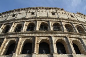View of the colonnades of the Colosseum