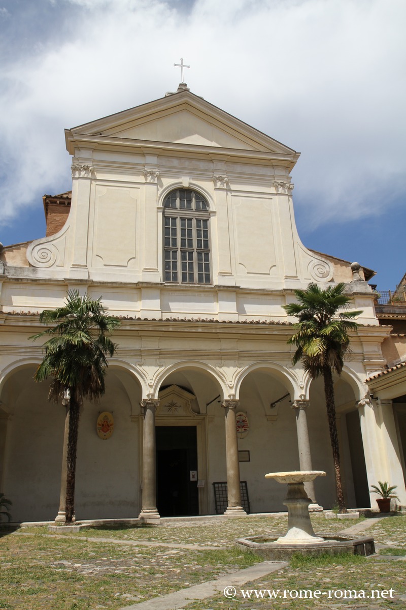 Facade of the Basilica of Saint Clement in Rome