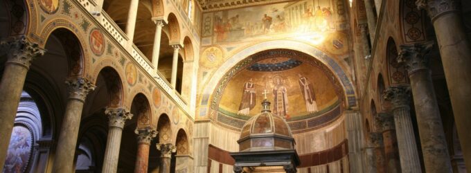 Basilica of Saint Agnes outside the walls in Rome